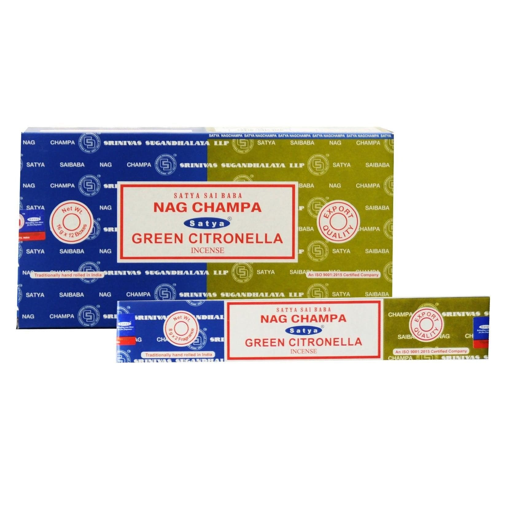 Incense Satya Nag Champa, Green Citronella