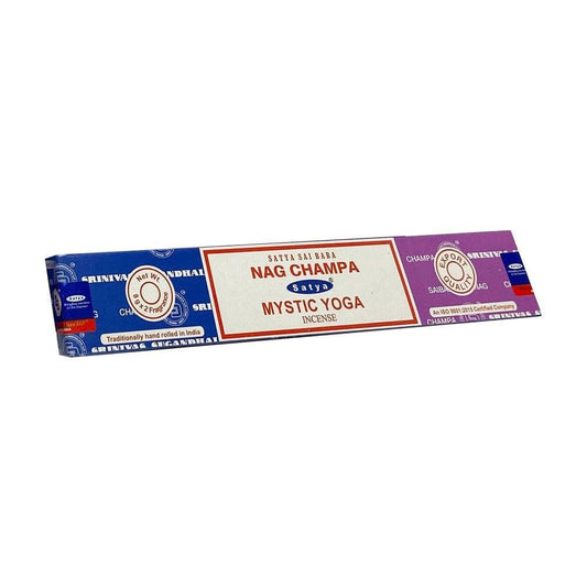 Satya Nag Champa & Mystic Yoga Combo Incense Sticks.