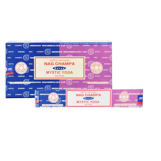 Satya Nag Champa & Mystic Yoga Combo Incense Sticks.