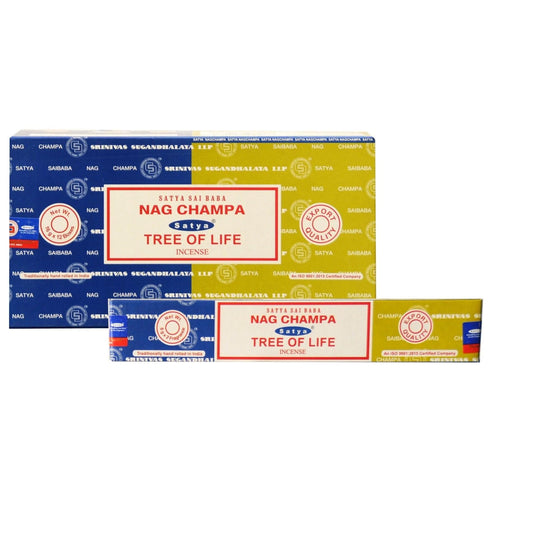 Satya Nag Champa & Tree Of Life Combo Incense Sticks.