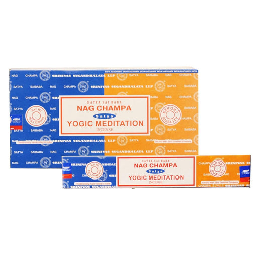 Satya Nag Champa & Yogic Meditation Combo Incense Sticks.