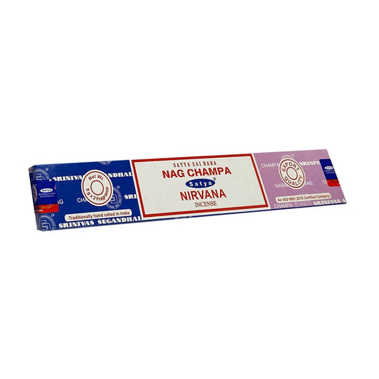 Satya Nag Champa & Nirvana Combo Incense Sticks.