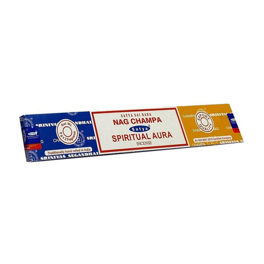 Satya Nag Champa & Spiritual Aura Combo Incense Sticks.