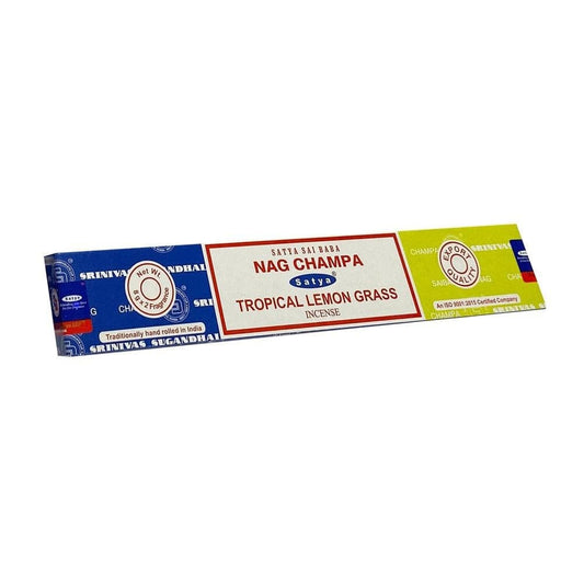 Satya Nag Champa & Tropical Lemon Grass Combo Incense Sticks.